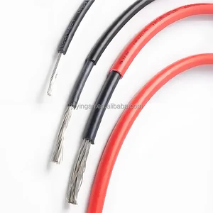 High Quality 1500V Solar Panel PV Cable Black/Red Single PE Stranded Welding Cable 4mm2 PVC for Photovoltaic Power Stations