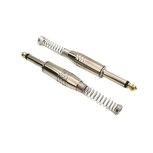 Single Channel Banana Plug 6.5 Large 2-core Gold Plated Copper Core Microphone Guitar Instrument Plug Guitar Cable