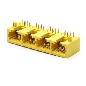RJ45 Multiple Ports Connector 5622 1X4 Port 8P8C Female PCB Mount Modular Jack RJ45 Connector