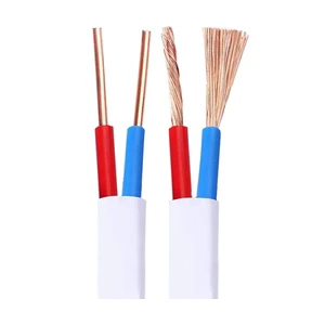Construction Flat Cable 2.5 mm 4mm 6mm 10mm Flexible Electrical Wire Cable PVC Insulated Electric Wires for Industrial House