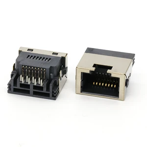 MId Mount 5.8MM Single Port DIP Type RJ45 Female Connector