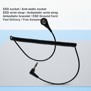 Anti-static Grounding Cord Antistatic Coil Wire Esd Grounder Cable Anti Static Ground Cord
