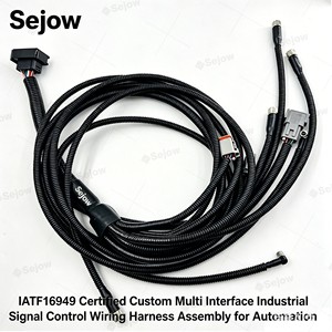 IATF16949 Certified Custom Multi Interface Industrial Signal Control Wiring Harness Assembly For Automation