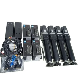 4 Servo Motor Actuator with Servo Driver and Cockpit Kits for Indoor Racing Simulator (Metal & Steel Construction)