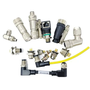 BEXKOM Manufacturer Directly Sell M5 M8 M9 M12 M16 M23 GX RJ45 Metal Shell Shielding IP67 Straight Right Angle Push Connectors