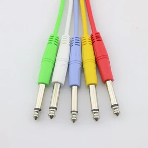 Customizable 4PK Guitar Pedal Cable in Multiple Colors PVC and Plastic Audio Cable for Amplifier and Effect Pedal