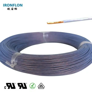 Thin PTFE Electrical Pure Copper Wire Wrapped Insulated High Temperature 250C Automotive Harness Wire 0.16mm Customized