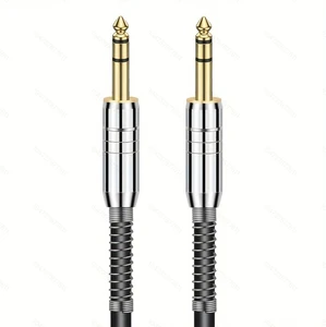 High Purity 6.35 mm TRS Stereo Audio Cable Male to Male 6.35mm 1/4 Inch Instrument Guitar Cable for Electric Guitar