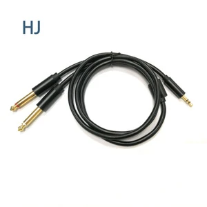 3.5mm to Dual 6.35mm Stereo Audio Cable 6.5mm Aux Cable for Guitar Mixer Amplifier Speaker Cable 6.35mm Audio Cord for Speaker