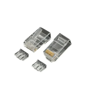 EXW High Quality Cat6A RJ45 Connector Plug Shielded RJ45 Modular Plug