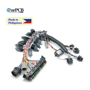 High Power DC Wire Harness Assembly Custom Battery Cable Harness for Solar Energy Storage Systems ISO9001 RoHS Certified