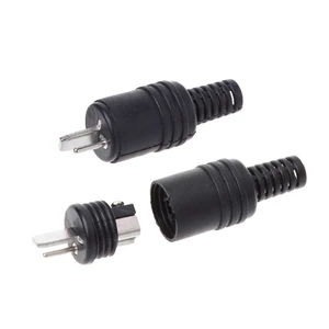 1Pcs 2 Pin DIN Speaker Plug 2-Pin Plug Hifi Loudspeaker Cable Solder Connector