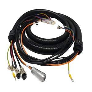 Custom Cable Laser Cutting/Welding Integrated Harness, 12-24 Pin Main Plug, Oil-Resistant, -40℃~+85℃ Operating Temp