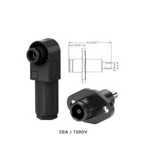 High Power 350A 120mm2 Quick Lock IP67 Waterproof 150V DC Renewable Energy Systems Connector DC 50A Rated Current 1P Male/Female