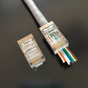 Hot Sale Easy Assembly Pass Through RJ45 8P8C Cat6 FTP EZ Connector Plug
