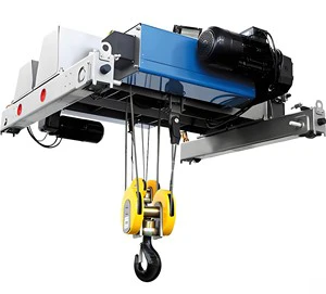 New 5Ton European Wire Rope Hoist Materials Lifting Motorized Trolley Travelling Variable Speed Electric Hoist Remote Control 1