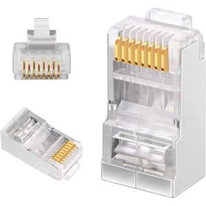 Ethernet Network Cable Shield RJ45 FTP Connector Cat6 Cat6a 8p8c Modular Plug Copper PC