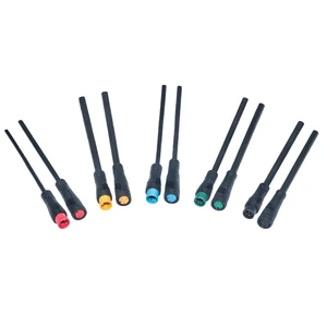 High Quality 5V Brass IP65 Waterproof 4P 6-core M6/M7/M8 Cable Connector Plug for Male and Female Electric Bike