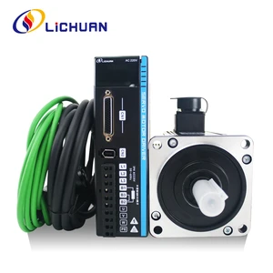 Lichuan 1.2KW 1.5KW 1.8KW AC Servo Motor with Driver 220V 5A/6A 4/5/6N.m AC Servo Motor Drivers Kit for CNC&Automated Machine