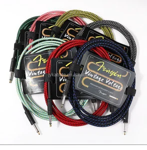 Wholesale Professional Instrument Cable for Electric Guitar Bass Mandolin Keyboard-3m/6m/10m/15m/20m Metal Guitar Cable