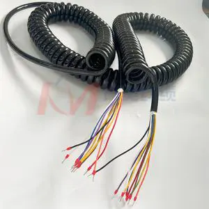 Lift Spiral Cable 9*1.0mm2 Insulated Copper Conductor PVC/PE Insulation Kai Mei Cable RVUT Model -40 +85 Working