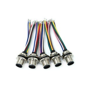 YZCONN Factory OEM Customized GX12 GX16 Butt Joint Waterproof 2-10Pins Aviation Connection Cable Wiring Harness
