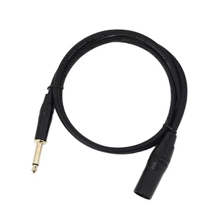 OEM Factory 6.5 Mono Male to XLR Male Guitar Cable 6.35mm 635 65 Mono Metal Gold Plated Cable