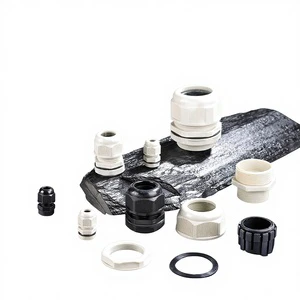 Factory-Direct WZCHDA-MG12 MG12 Plastic/Nylon Cable Connector Gland with External Thread for 4.58 mm Cables Cable Sealing