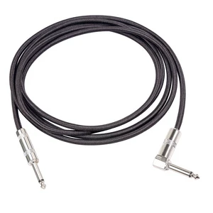 Double Shielded 22Awg Oxygen Free Copper Noise Reduction 6.35mm Ts Mono Electric Guitar Cable