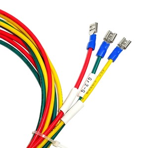 Industrial Control Equipment Cabinet Connection Cable 1007 Yellow-Green PVC Pure Copper Cold Press Terminal Wire Harness IP66