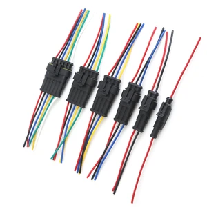 1Pin/6Pin Waterproof Connector HID Male and Female Car Connector Cable Plug