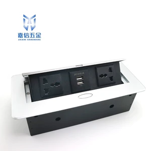 JIAXIN Office Meeting Room Furniture Multi Plug Table Socket RJ45 Universal Desktop Socket Outlet