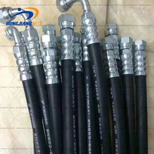 SAE 100R1 1 Inch Hydraulic Hose Steel Wire Braided High Pressure Oil Resistant Rubber Hose for Industrial Machinery