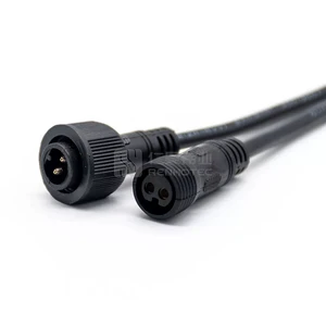 M8 2 Pin Power Cable Waterproof Magnetic Connector Male Female Connector