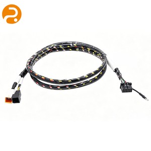 Automotive Mixed Connector Harness, Ev Conversion Wire Loom, Color Wrapped Auto Wiring Assembly New Energy Vehicle Control Cable
