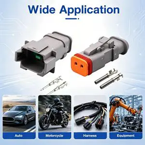 8Pin IP67 Waterproof Construction Machinery And Heavy Truck Dedicated Wiring Harness Connector DT04-08PA-E008/DT06-08SA-E008