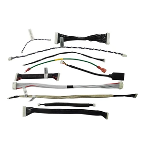 Custom Control Shielded Twisted Wire Cable Harness for Computer Variety Connectors with Internal Power Supply & Signal Control