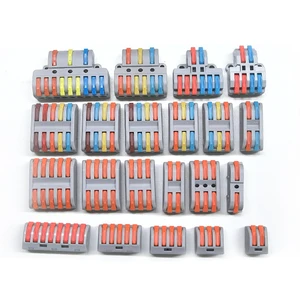 CE Fast Wire Connector 1 in Multiple Out Electrical Connector Plug-in Splitter Wiring Cable for Home Light Terminal Block