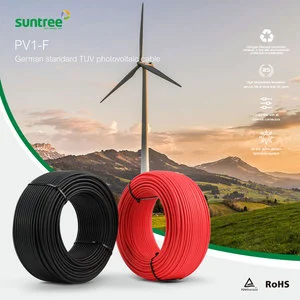 Solar Energy System Cables IEC62930 4mm2 6mm2 10mm2 1000VAC 1500VDC with 25 Years Product Lifetime