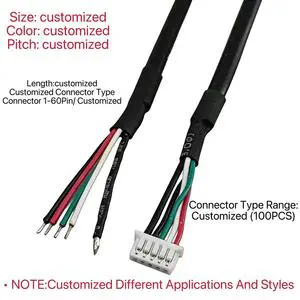 Custom UL2547 28AWG 3 Core Shielded SH1.0-4P Single Head Terminal Harness