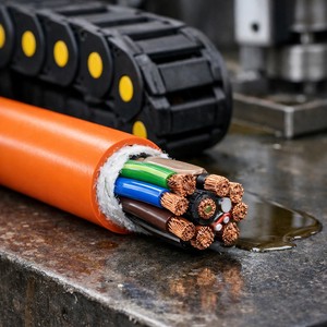 High Flexible Oil-Resistant PVC Jacket Drag Chain Cable for CNC Machine and Industrial Automation Systems at Factory Price