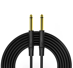 Cheap Price Instrument Cable 1/4 Inch Straight Instrument Cable for Electric Guitar/Bass and Keyboard, 10 Foot, Black