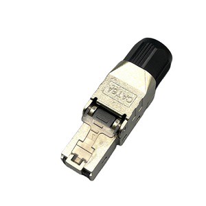 Factory Price CAT6A Toolless Ethernet Connector Gold Plated Plug Shielded Ethernet Tool Free Modular Plug STP RJ45 Connectors
