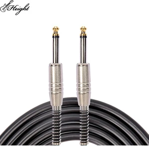 Hot Sale High Quality 6.35 Audio Guitar Cable Black Leather 3M/5M/10M Customizable Effects Cable Musical Instruments Accessories
