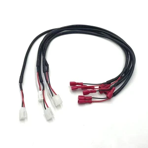 Professional Customized UL2464 Sheathed Cable With JST XH 2.54mm Pitch Connector Wire Harness Assembly With SR Strain Relief