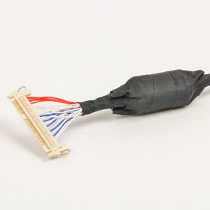 Customized lcd display lvds cable assembly 20pin 25pin 31pin 50pin lvds cable harness