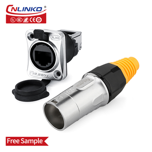 CNLINKO Waterproof Dual RJ45 Connector, UTP CAT5E RJ45 Connector For Led Lighting