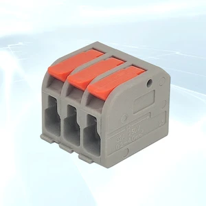 Wire Terminal Connectors High Quality Single Head 2604-3Way Quick Connect for Lamp Socket and Push-on Cable in Cheap Price
