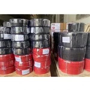 100m for TUV EN50618 H1Z2Z2-K DC 1500V 4mm 6mm10mm2 Red Black Solar Power Cable for Extension Board Solid Conductor PE