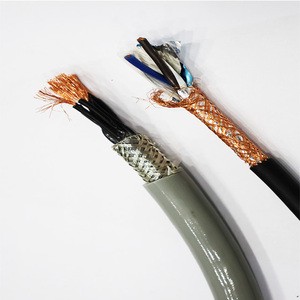 Flexible Twisted Pair Cable Shielded Wire 4,6,8,10,12,14,16,20,26 Core Encoder Cable 485 Signal Data Control Wire
